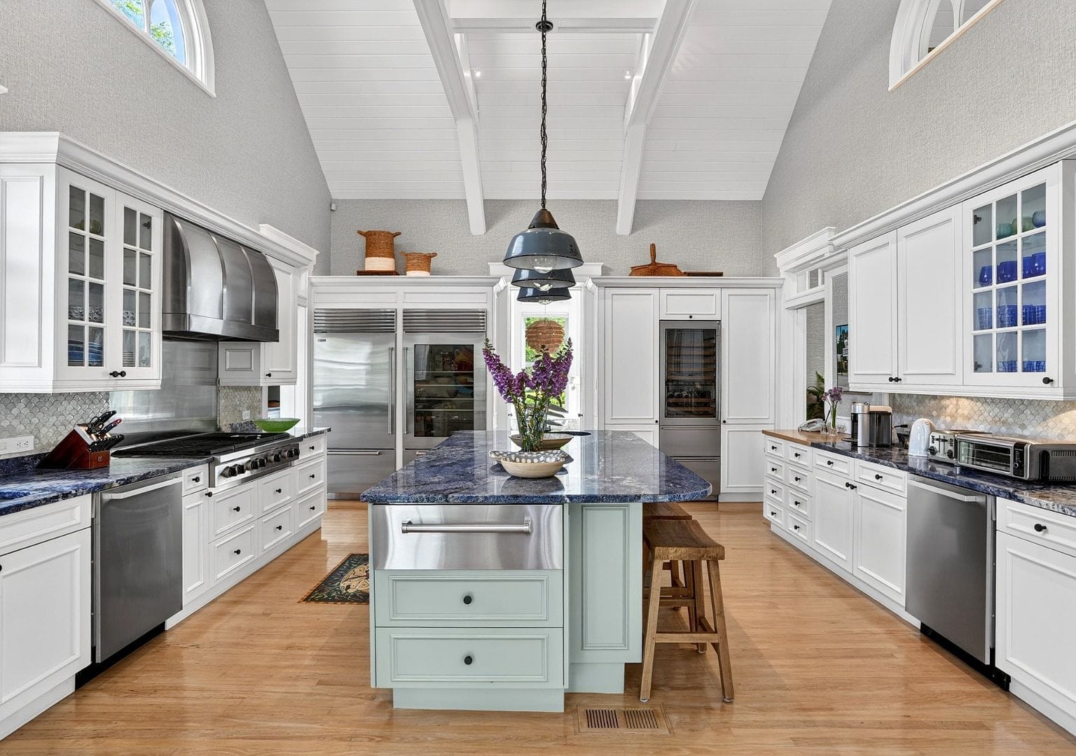 classic shingle-front main residence with gambrel roof