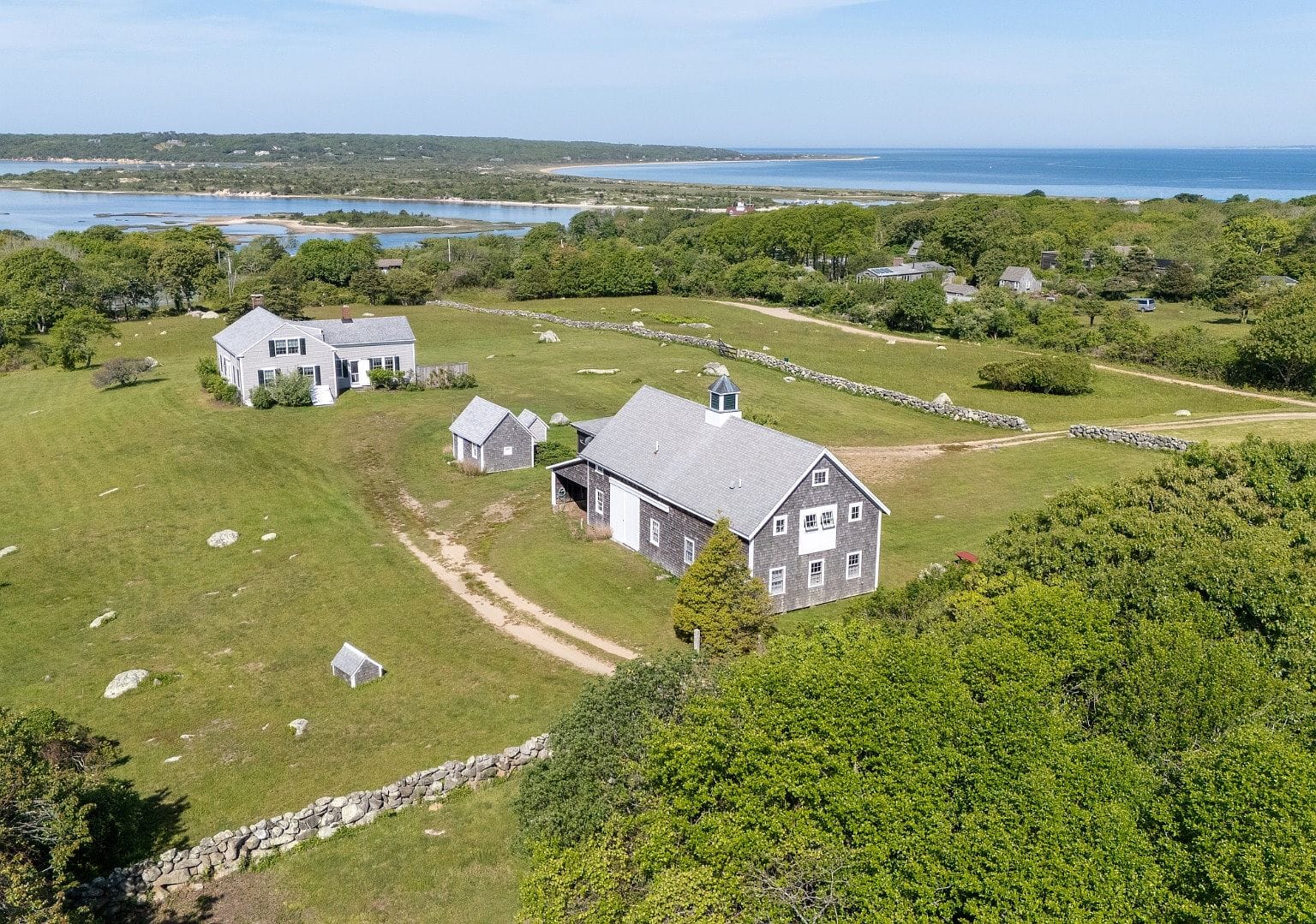 sweeping water views over the estate